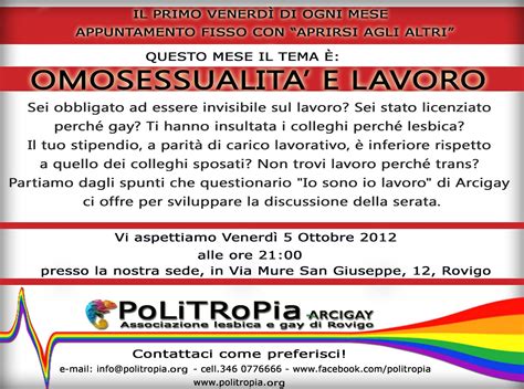 PoLiTRoPia! Arcigay Rovigo. Associazione gay e lesbica di。